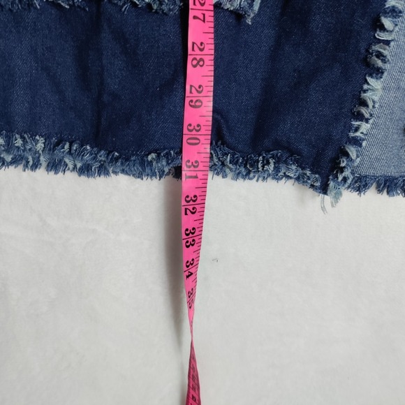 Handmade Denim Hand Painted Horse Open Front Jacket Sz 2X - Picture 4 of 6